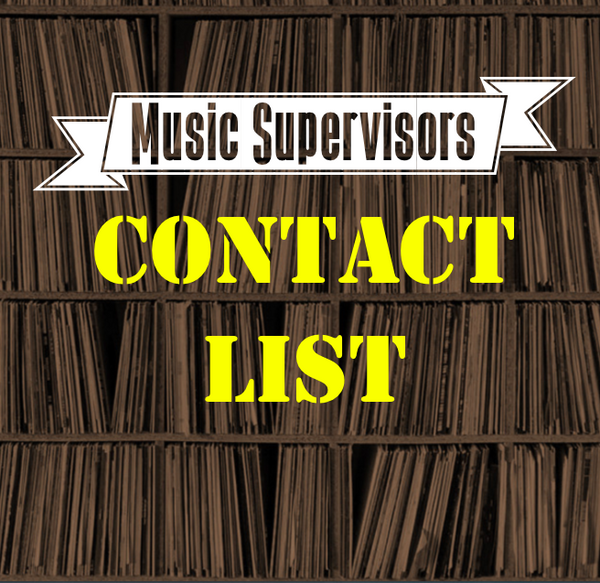Music Supervisors Contact List